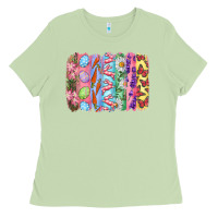 Matcha Easter Brushstrokes Ladies Tee - RanaPortraitStore