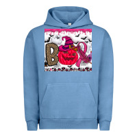 Pigment Pebble Blue Boo october Urban Hoodie - CowhideDigitalArt