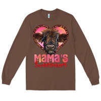 Chestnut mama's sweetheart highland calf Long Sleeve Tee - RanaPortraitStore