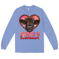 Colony Blue mama's sweetheart highland calf Long Sleeve Tee - RanaPortraitStore