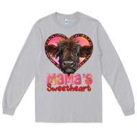 Moon Dust mama's sweetheart highland calf Long Sleeve Tee - RanaPortraitStore