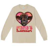 Mushroom mama's sweetheart highland calf Long Sleeve Tee - RanaPortraitStore