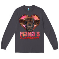 Smoke mama's sweetheart highland calf Long Sleeve Tee - RanaPortraitStore