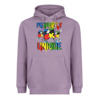 Lavender Perfectly unique Autism Awareness Day Heavyweight Hoodie - FaDigitalArtStudio