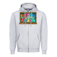 Heather Grey teachers gonna teach Zipper Hoodie - CowGirlArtShop
