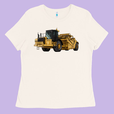 Wheel Tractor Scraper Ladies Tee Designed By Lillyallendesigns