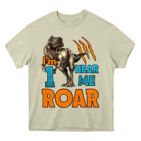 Mossy i'm one hear me roar dinosaur birthday Heavy Core Tee - LillyAllenDesigns