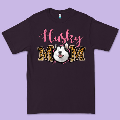 Husky Mom Premium Tee Designed By Jasminsmagicworld