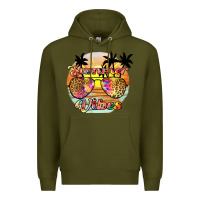Army Green summer vibes2 Premium Hoodie - JahusDesignShop