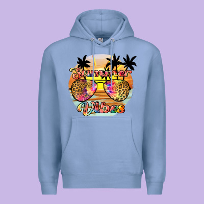 Summer Vibes2 Premium Hoodie Designed By Jahusdesignshop