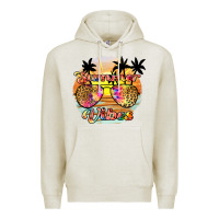Oatmeal Heather summer vibes2 Premium Hoodie - JahusDesignShop