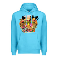 Ocean Blue summer vibes2 Premium Hoodie - JahusDesignShop