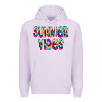 Lilac summer vibes tie dye doodle Premium Hoodie - CowCowDesign