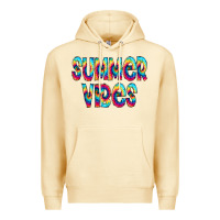 Pina Colada summer vibes tie dye doodle Premium Hoodie - CowCowDesign