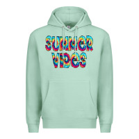 Seafoam summer vibes tie dye doodle Premium Hoodie - CowCowDesign