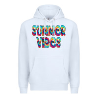 Summer Vibes Tie Dye Doodle Premium Hoodie | Teevron