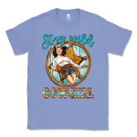 Colony Blue Western Stay Wild Cowgirl Classic Tee - BundleAndBundleShop