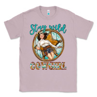 Lilac Western Stay Wild Cowgirl Classic Tee - BundleAndBundleShop