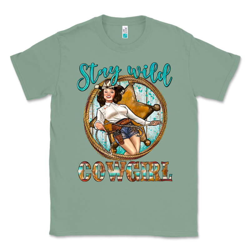Western Stay Wild Cowgirl Classic Tee by BundleAndBundleShop | Teevron