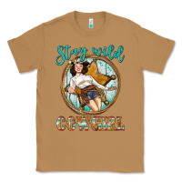 Toasted Coconut Western Stay Wild Cowgirl Classic Tee - BundleAndBundleShop