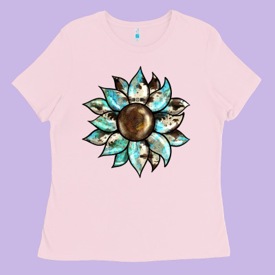 Sunflower Ladies Tee Designed By Barkaloodesign