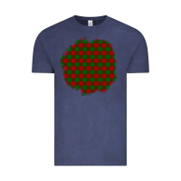 Vintage Denim Christmas Tartan Patch Vintage Tee - BundleAndBundleShop
