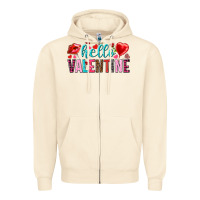 Sandshell Hello Valentine Zipper Hoodie - HowdyJamesFarm