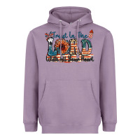 Lavender Trust in the lord with all your heart Heavyweight Hoodie - FaDigitalArtStudio
