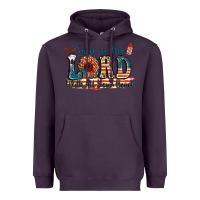 Plum Trust in the lord with all your heart Heavyweight Hoodie - FaDigitalArtStudio