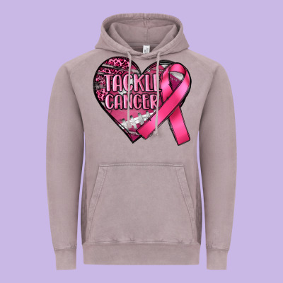 Tackle Cancer Vintage Hoodie Designed By Ranaportraitstore
