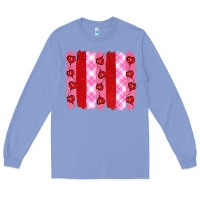 Colony Blue valentine's day brushstrokes Long Sleeve Tee - RanaPortraitStore