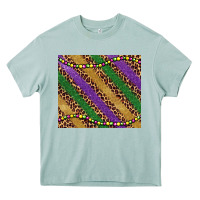 Arona mardi gras leopard glitter bead Heavy Core Tee - BarkalooDesign
