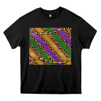Black mardi gras leopard glitter bead Heavy Core Tee - BarkalooDesign