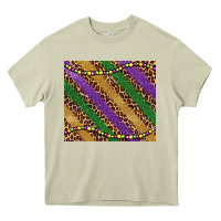 Mossy mardi gras leopard glitter bead Heavy Core Tee - BarkalooDesign