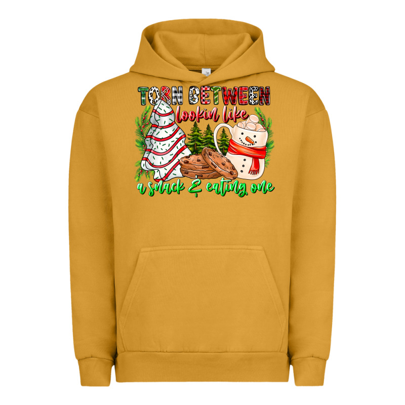 Torn Between Looking Like A Snack Eating One Urban Hoodie by CowhideDigitalArt | Teevron