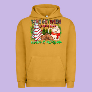 Torn Between Looking Like A Snack Eating One Urban Hoodie Designed By Cowhidedigitalart