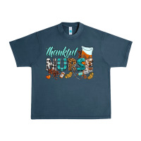 Midnight Navy thankful nurse Urban Heavy Tee - BundleAndBundleShop