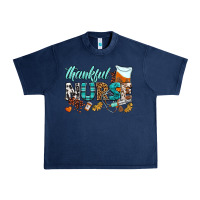 Navy thankful nurse Urban Heavy Tee - BundleAndBundleShop