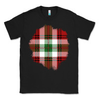 Black Christmas Tartan Patch Classic Tee - BundleAndBundleShop