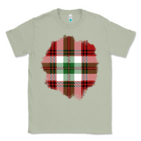 Matcha Christmas Tartan Patch Classic Tee - BundleAndBundleShop