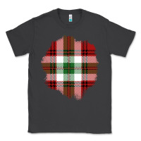 Smoke Christmas Tartan Patch Classic Tee - BundleAndBundleShop