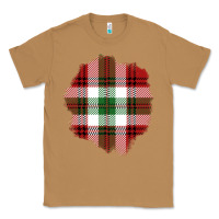 Toasted Coconut Christmas Tartan Patch Classic Tee - BundleAndBundleShop