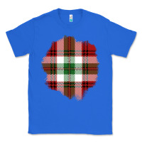 True Royal Christmas Tartan Patch Classic Tee - BundleAndBundleShop
