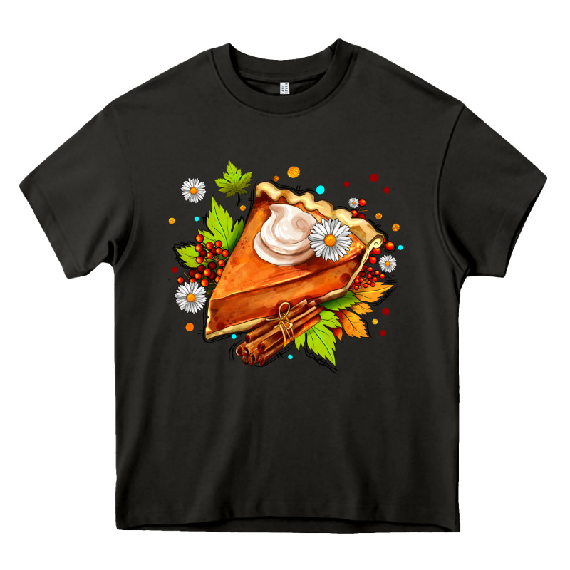 Pumpkin Pie With Daisies And Cinnamon Heavy Core Tee by AdoDesignShop | Teevron