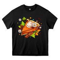 Black pumpkin pie with daisies and cinnamon Heavy Core Tee - AdoDesignShop