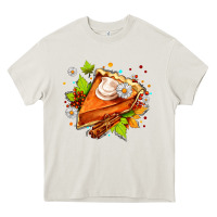 Cream pumpkin pie with daisies and cinnamon Heavy Core Tee - AdoDesignShop