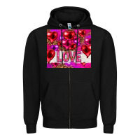 Black love heart shaped balloons tumbler hjf Zipper Hoodie - HowdyJamesFarm