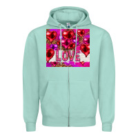 Seafoam love heart shaped balloons tumbler hjf Zipper Hoodie - HowdyJamesFarm