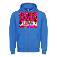 True Royal love heart shaped balloons tumbler hjf Zipper Hoodie - HowdyJamesFarm