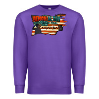 Purple Memorial Day honor and remember Premium Sweatshirt - FaDigitalArtStudio